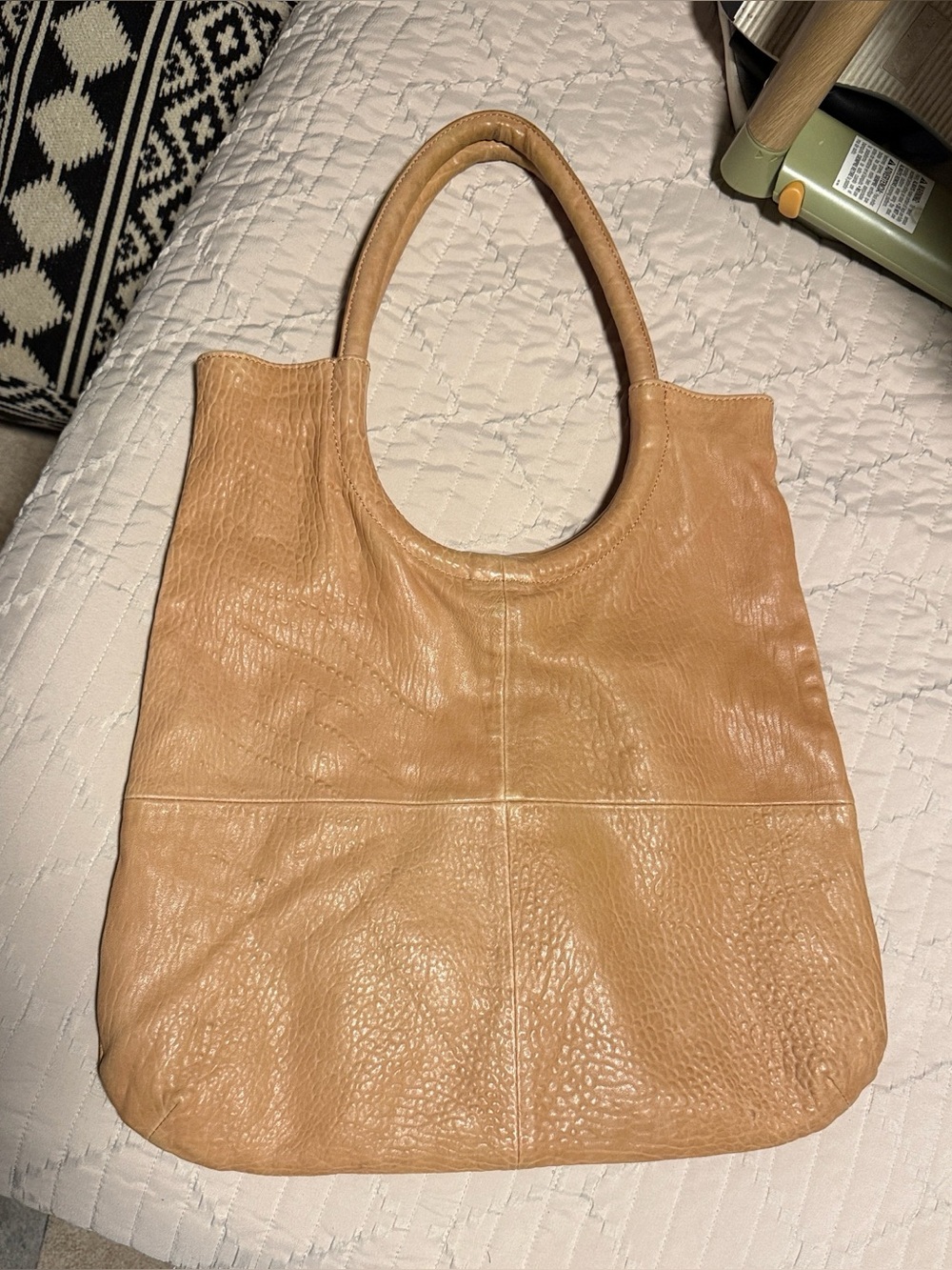Anthropologie Illona Lattice Shoulder Bag -honey